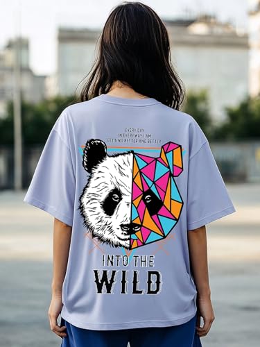 Image of Bewakoof Women's Harry's House Graphic Print Cotton T-Shirt- Oversized Fit, Round Neck, Half Sleeves