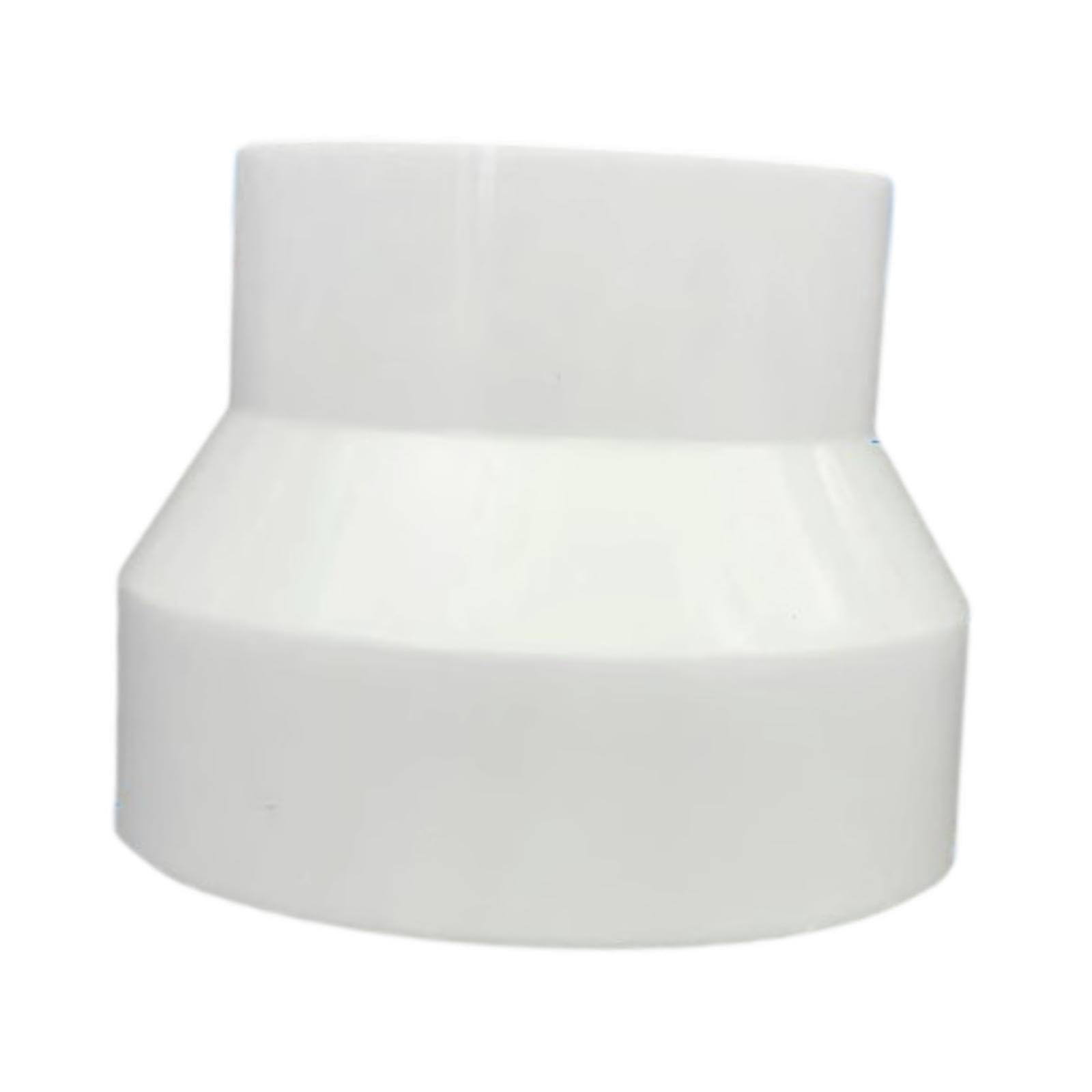 QIXCXAZ Duct Adapter Inline Ventilation System Kitchen Ducting Connector Essential Tool For Seamless Air Transfers In Offices Air Ducting Reducer Increaser, White, 150mm to 100mm