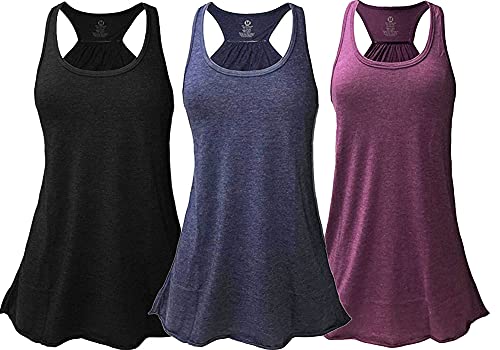 Epic MMA Gear Flowy Racerback Tank Top, Regular and Plus Sizes Pack of 3