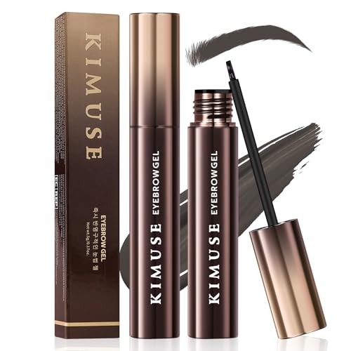 KIMUSE Eyebrow Gel, Teinture pour Sourcils Longue Tenue, Gel pour Sourcils Imperméable, Anti-Transfert, Résistant aux Taches, 0.17oz