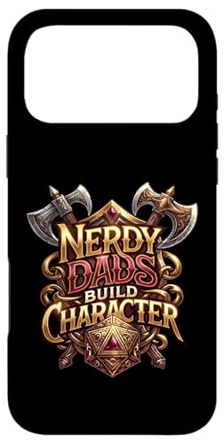 Nerdy Dads Build Character Funny RPG Dice Tabletop Gamer �X�}�z�P�[�X iPhone 17 Pro Max �p
