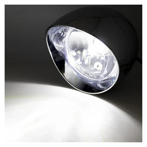 Ensemble phares moto d'exception finition chrome bullet 6.5