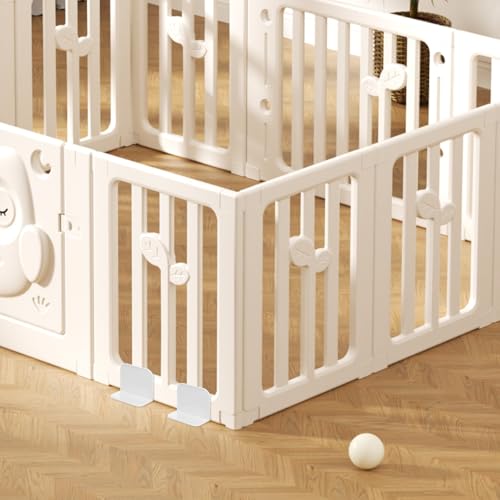 Fijación segura de suelo para parque infantil Gatuida, pack de 4 piezas blancas 5