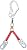 3M Protecta PRO 1351001 24" Web Rebar Assembly For Positioning, Swiveling Steel Rebar Hook At Center, Snap Hooks At Leg Ends, 310LB Capacity, Gold/Red