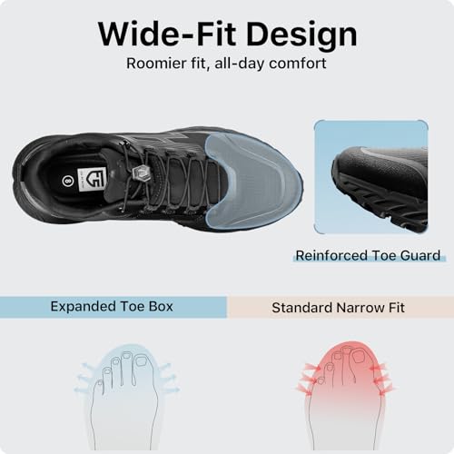 FREE SOLDIER Men's Trail Running Hiking Tactical Shoes - Breathable Lightweight Non-Slip Outdoor Sneakers for Walking Gym Backpacking Athletic Shoes2