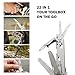 PERWIN Multitool Stainless Steel Multi-Tool Pliers 22-in-1 with Safety Locking, Pocket Knife, Bottle Opener, EDC Equipment With Pocket Clip for Survival, Camping, Hunting and Hiking.