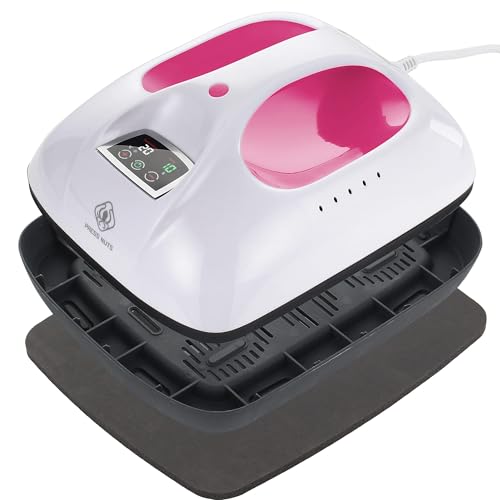 PRESS NUTS 12 x 10Heat Press,Small Easy Press Machine for T Shirts, Portable Heat Press Machine