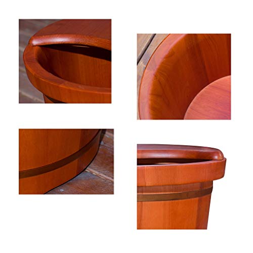 Spa de pies de madera de caucho para masaje miniatura 3
