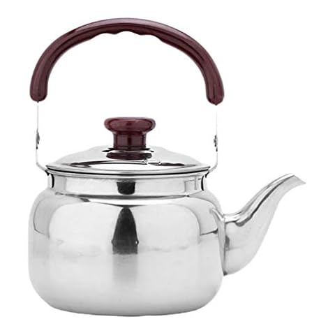 Sewroro 1Pc Herd Top Whistling Tee Kessel Edelstahl Teakettle Teekanne Camping Whistling Kessel Kochte Teekanne Cover