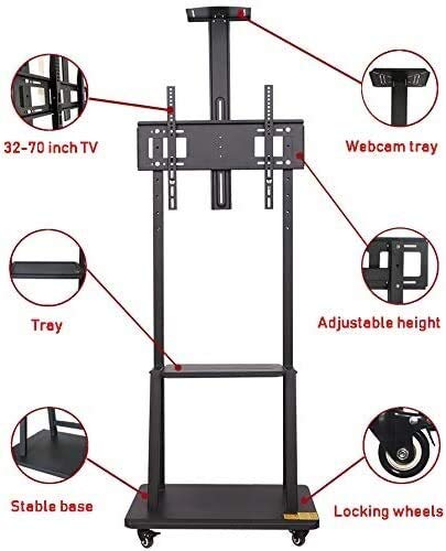 Soporte móvil para TV ajustable 32-70 pulg miniatura 6