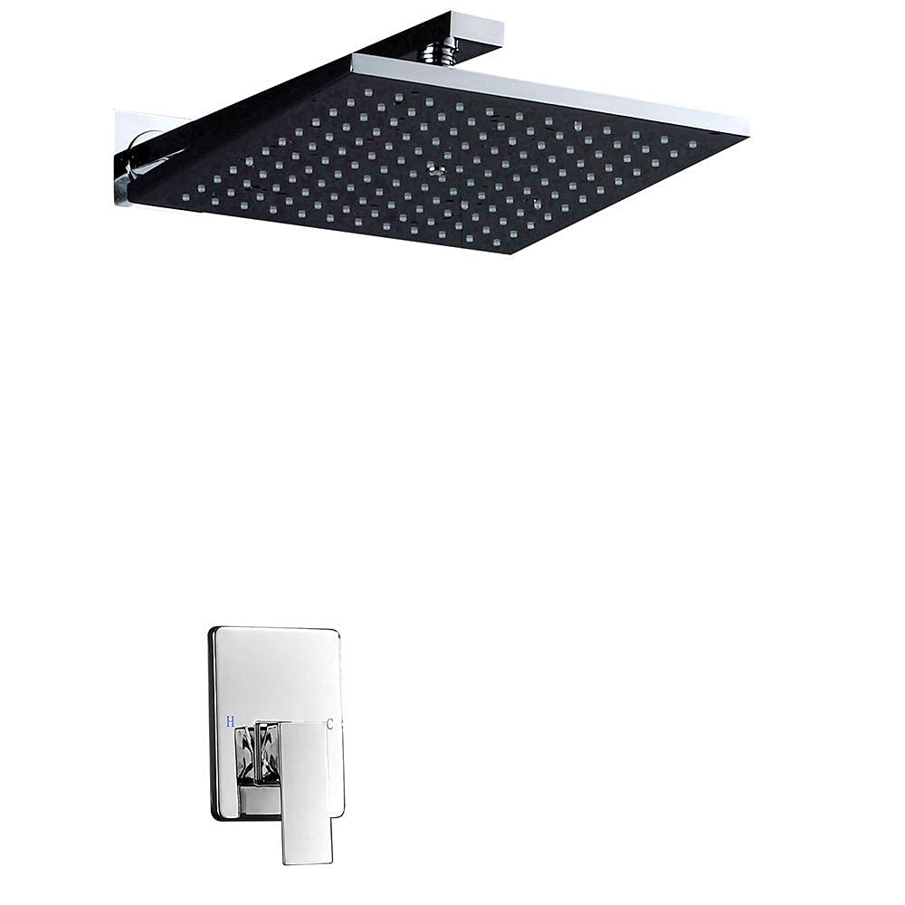 Kit de douche d'eau d'économie d'eau fixé au mur avec robinets de douche de bain