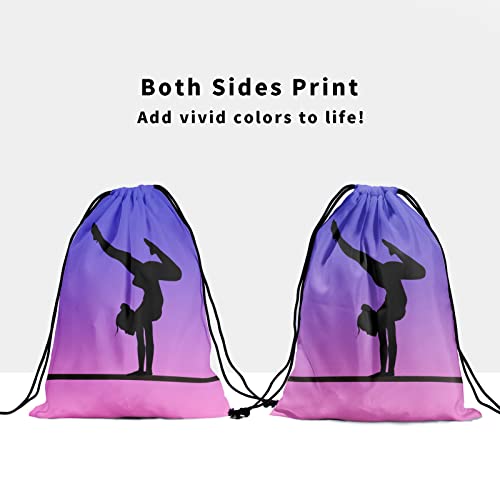 Image of Nerxy Pink Purple Gymnastics Grip Bag - Cute Gym Bags for Gymnasts, Adjustable for Personal Equipment
