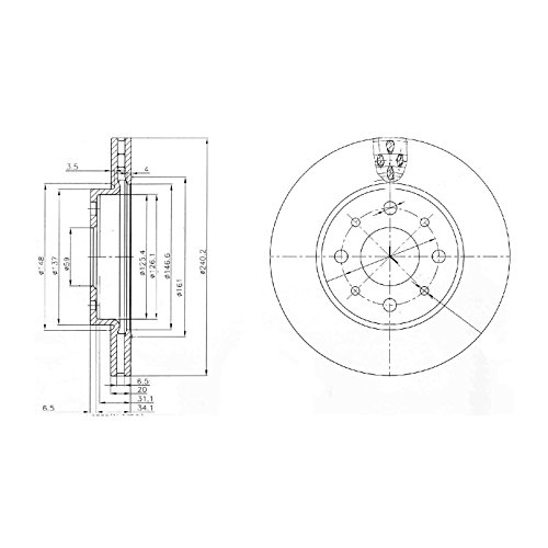 Delphi Technologies BG3839 disques de frein arrière pour berline familiale - 2