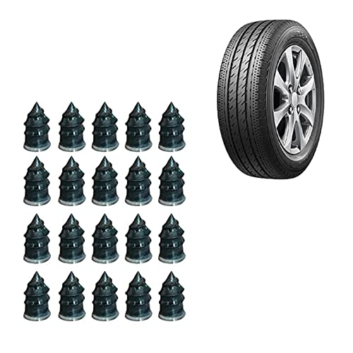 NPZBMGB Nail de Caoutchouc de réparation de pneus, Outil de réparation des pneus à Vide Self-Service Nail de réparation de pneus, pour Automobiles, Motos (20 pcs),S Cover