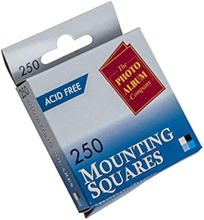 The Photo Album Company Dispenser Box with 250 Photograph Mounting Square - White