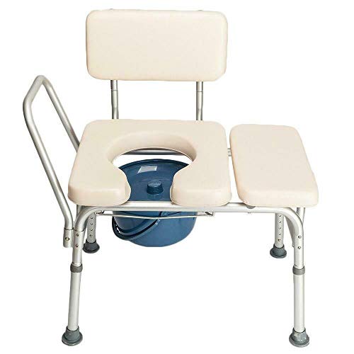 Portable Bedside Toilet Chair Shower Commode Seat Bathroom Potty Stool Adult