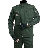 作業服 溶接防護服 耐熱 防炎 高温耐性 通気性 耐久性 動きやすい やけど対策 ツールポケット 作業着 上下セット 溶接機作業着 難燃作業着