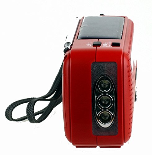 Kaito V1 Voyager Solar/Dynamo Am/Fm/Sw Emergency Radio With Cell Phone Charger And 3-Led Flashlight, Red #TOP7