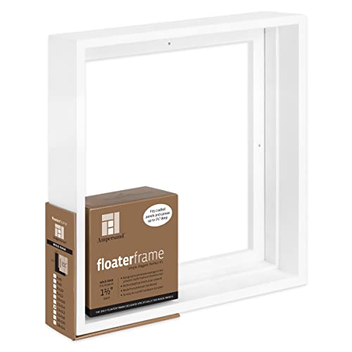 Ampersand Float Frame 1.5In Bold 12X12 White