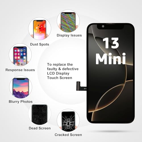 undefined LL TRADER 20251 iPhone 13 Mini 5.4インチ FHD 液晶パネル 画面交換タッチスクリーン デジタイザーアセンブリフレーム 修理キット付き の商品画像 5