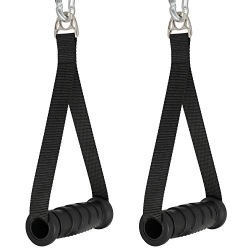 SYL Fitness Extremely Durable Handle Grip for Cable Machine Attachment and Resistance Band Heavy Duty Thick Solid ABS Core