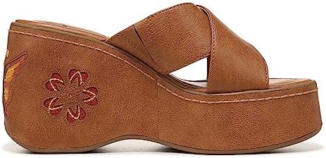 ZODIAC Womens Nessa Flower Wedge Slides Caramel Brown 9.5 M | Image 1