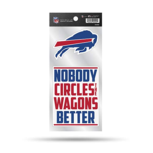 Rico Industries Buffalo Bills - Pegatinas de Vinilo Troquelado Doble