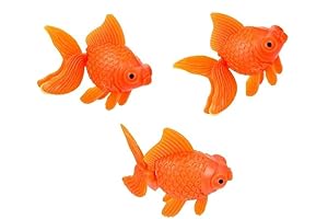 3 Pcs Orange Fake Floating Fishes