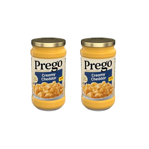 Prego Creamy Cheddar Cheese Sauce,14.5 oz Jar,(Pack of 2)
