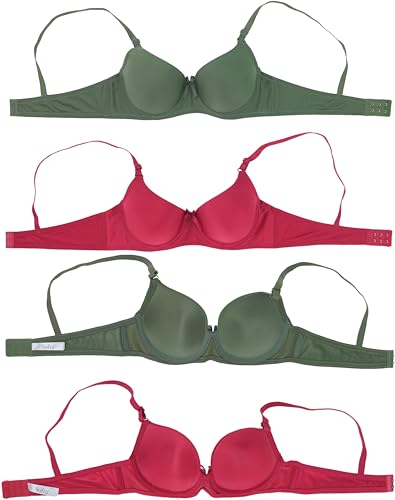 Image of ToBeInStyle Women's Pack of 6 Classic Style Underwire Supportive Padded Bras
