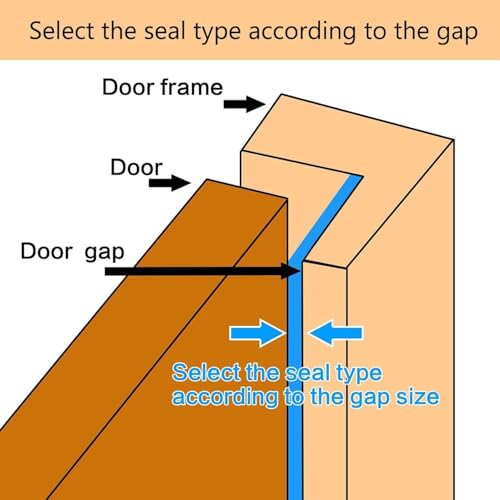 Black Rubber Weather Stripping Door Seal Strip, D Shape Door Rubber Weather Seal Strip, Self-Adhesive Door Weatherstripping Soundproofing Door Seal Strip for Windows (40 feet,Black)