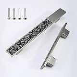 Modern Zinc Alloy Pulls,Furniture Drawer Handles,Rhinestone Glass knobs,Kitchen Cabinet Door Handles,for Wardr obe Closet Bathroom