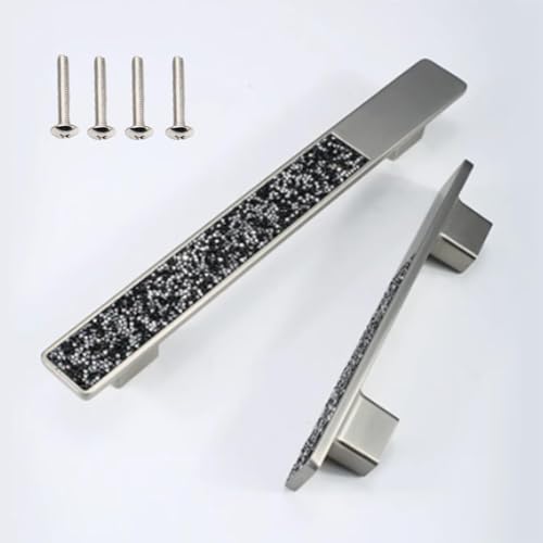 Modern Zinc Alloy Pulls,Furniture Drawer Handles,Rhinestone Glass knobs,Kitchen Cabinet Door Handles,for Wardr obe Closet Bathroom