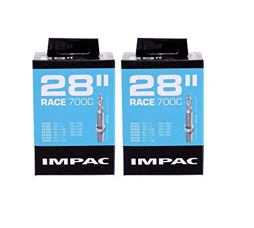 Impac 2pk Cycle Tubes 28" RACE - Presta Valve - 700x20-28c / 28x ¾-⅞ / 28x0.90-1.10 / 27x1.00/622 20-28/630 22-25