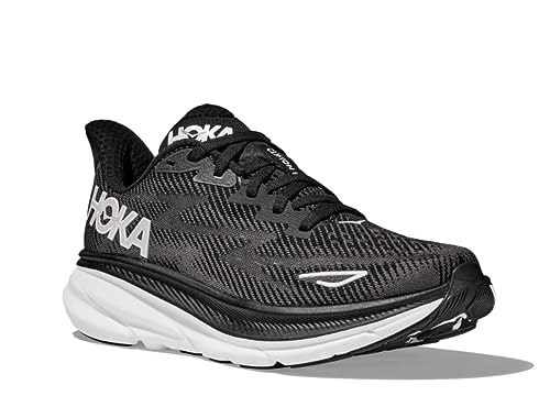 Image of Hoka Men's Clifton 9 Black /White 13 Medium