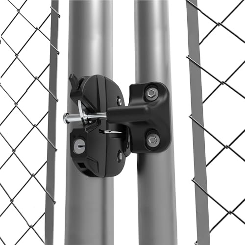 D&D Technologies LL3ABRND LokkLatch Round Post Gate Latch with External Access Button, Key Lockable and Operates On Both Sides of The Gate, for Round and Chain Link Frame Posts, Black by D&D TECHNOLOGIES - Image 4