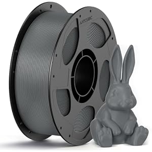 ANYCUBIC PETG Filament 1.75mm, 3D Printer Filament, Dimensional Accuracy +/- 0.02mm, Exceptional Toughness, Print with Most FDM 3D Printers, 1KG Spool 1kg 1kg PETG Grey
