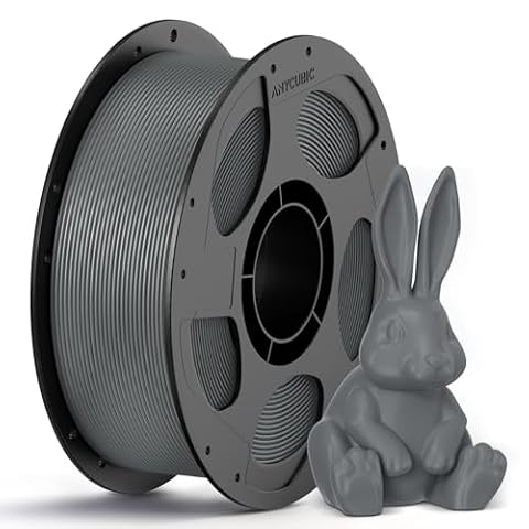 ANYCUBIC PETG Filament 1.75mm, 3D Printer Filament, Dimensional Accuracy +/- 0.02mm, Exceptional Toughness, Print with Most FDM 3D Printers, 1KG Spool