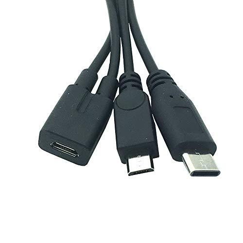 Type-C 3.1 ϊA_v^AMicro USBX Type-C+Micro USB IX 2 in 1P[u f[^](ő5Gbps) USB Type-C@Ή ϊ  RlN^