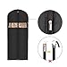 Univivi Garment Bag 60inch Lightweight Suit Bags for Closet Storage, Hanging Clothes Cover 3 Pack with Zipper and Eye-Hole Carry Handles for Folding for Tuxedos Coats Dresses, Black