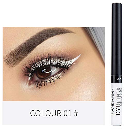 Lucoss 12 Colors Colored Eyeliners Waterproof Liquid Eyeliner Colorful Liquid Eyeliner Set Eyeliner Pencil Neon White Black Red Eye Liners For Women Eye Make-Up #TOP6