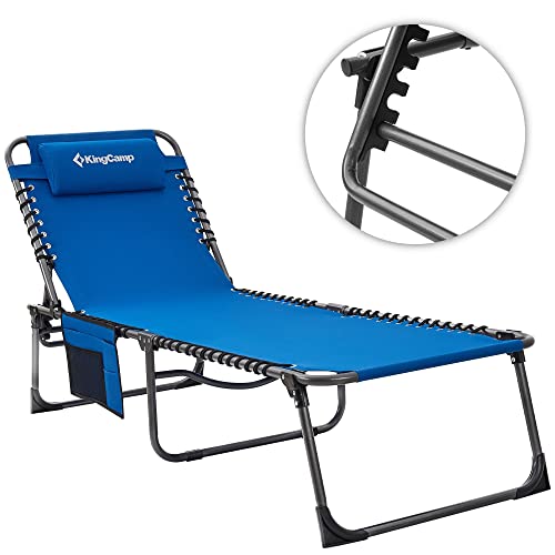 KingCamp Patio Chaise Lounge Chairs Reclining Folding Adjustable
