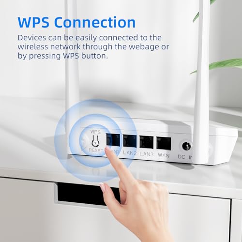 U-Speed N300 Wifi Router 2.4G Easy Setup Wireless Internet Network Router thumb #3