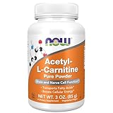 NOW Foods Supplements, ALC (Acetyl-L-Carnitine) Powder, Brain and Nerve Cell Function*, 3-Ounce