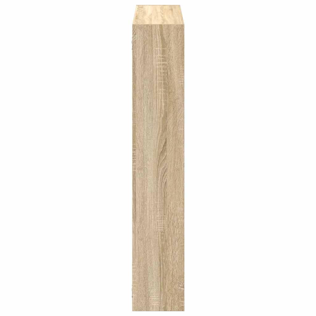 vidaXL Würfelregal 12 Fächer Sonoma-Eiche Holzwerkstoff, Regal, Wandregal, Würfelregal Wandmontage, schwebendes Würfelregal, Würfel Wandregal