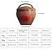 YUGXTH Ceramic Rice Bucket, Airtight Bulk Food Storage, Chinese Sealed Large-Capacity Rice Pot, Kitchen Canisters, Ceramic Food Storage Jar, for All Type of Foods(10kg)