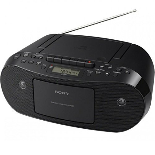 Sony Bluetooth Boombox Bundle – [2] Piece Set Includes Classic Stereo Boombox w/CD/Cassette/Radio & 3.5mm Include A NeeGo Wireless Bluetooth Receiver; Stream Music from Device - Thumbnail 4