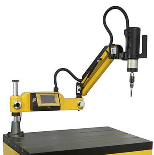 FLNOZAMZ Perceuse à tarauder M3-M16 Machine à tarauder à Contact électrique 360 ° Bras Universel Servo Moteur Perceuse à taraudeuse Incluse 8 Pinces Standard
