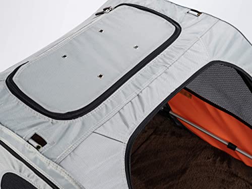TrendPet Comfort Wagon L, Aluminiumhänger mit Federung - Hochwertiger, gefederter Fahrradanhänger für große Hunde