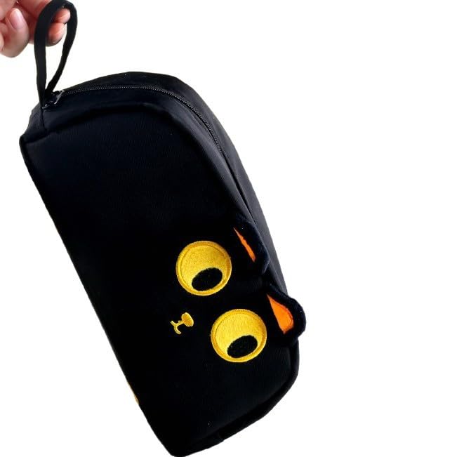 Estojo de Lápis Gato Nova Temporada Escolar 2025 Valor e Grande Capacidade com Zíper Metal Bolsa Armazenamento Multifuncional
